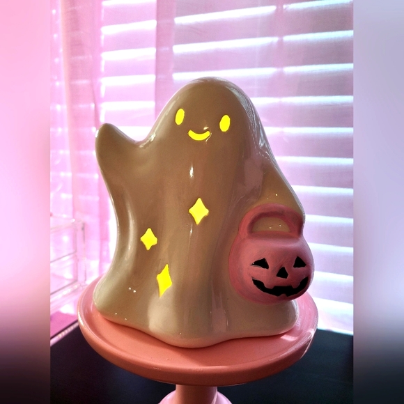 Light up ceramic ghost - Picture 6 of 10